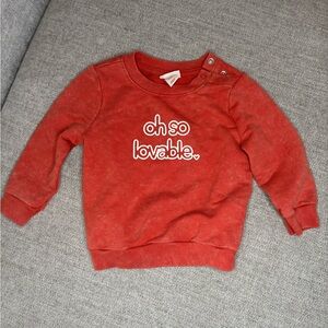 Oh So Lovable Kids Red Sweatshirt